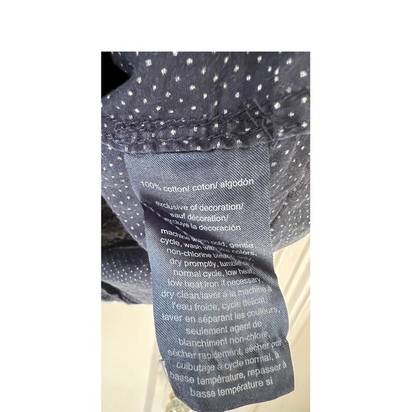 Tommy Hilfiger Women's Dress Shirt Size 3X Regular Fit Long Sleeve  Dark Blue - Picture 5 of 7